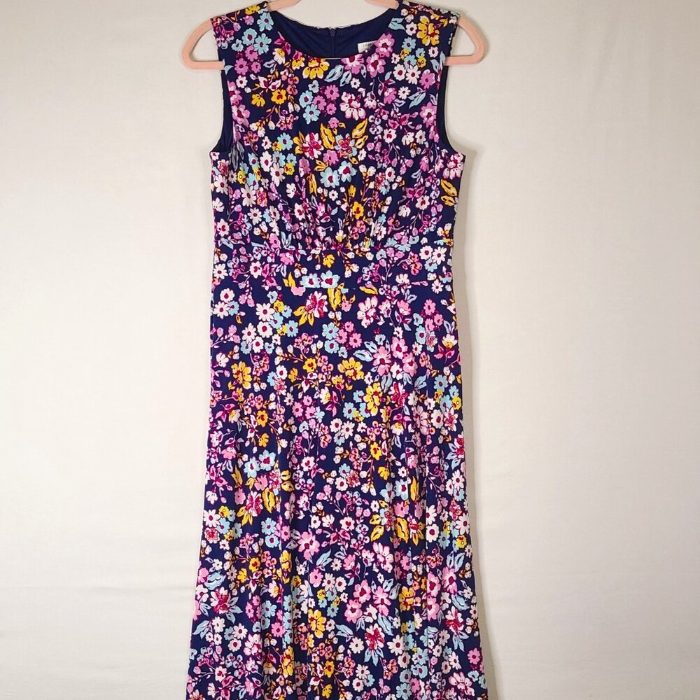 London Style Purple Floral Dress Size 6